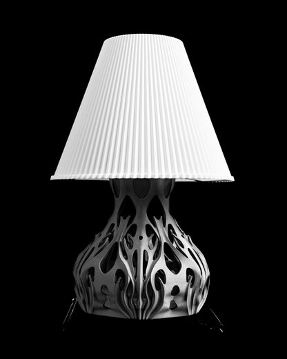 Table Lamp Flutter Shade, Ambient Nightstand Reading Light, Dragon Nighttime Illumination, Bedroom Lighting