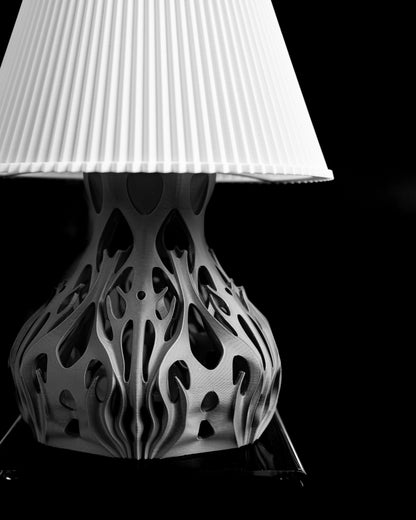 Table Lamp Flutter Shade, Ambient Nightstand Reading Light, Dragon Nighttime Illumination, Bedroom Lighting