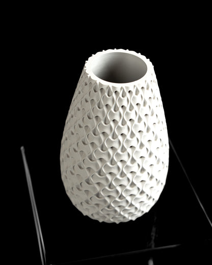 Minimalist Vase, Sculptural Centerpiece, Contemporary Flower Holder, Scandinavian Table Accent