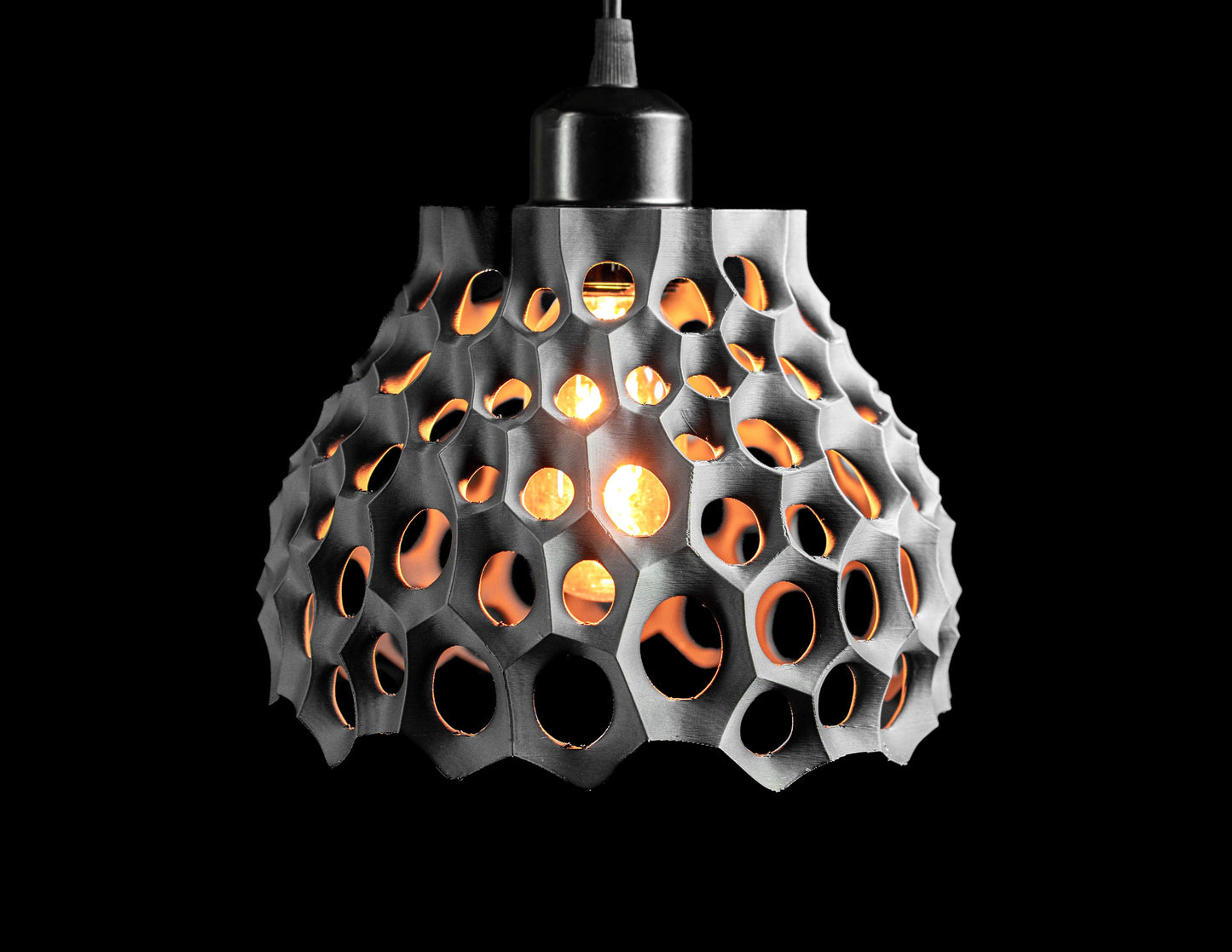 pendant light, contemporary sculptural lamp, kitchen island centerpiece, elegant shade