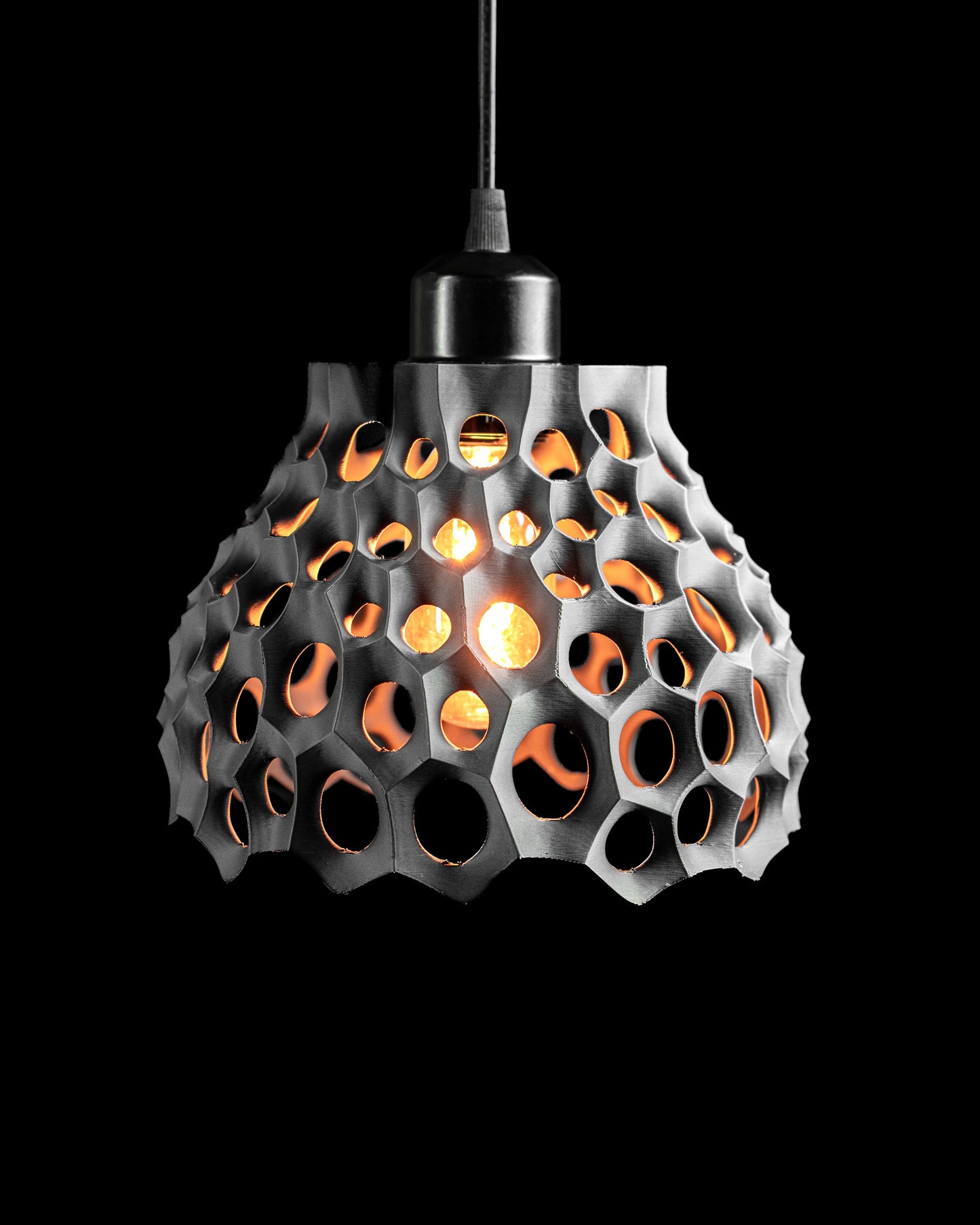 pendant light, contemporary sculptural lamp, kitchen island centerpiece, elegant shade