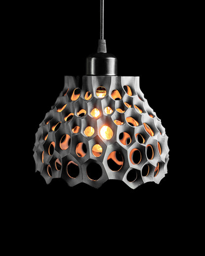 pendant light, contemporary sculptural lamp, kitchen island centerpiece, elegant shade