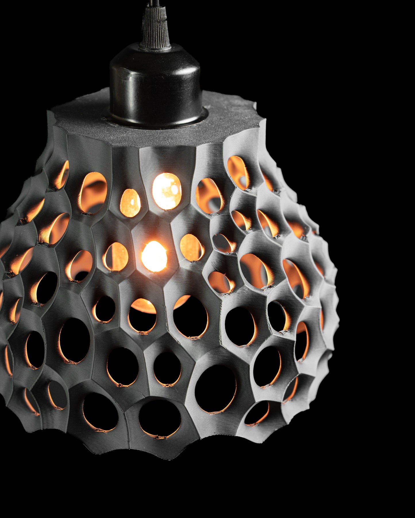 pendant light, contemporary sculptural lamp, kitchen island centerpiece, elegant shade