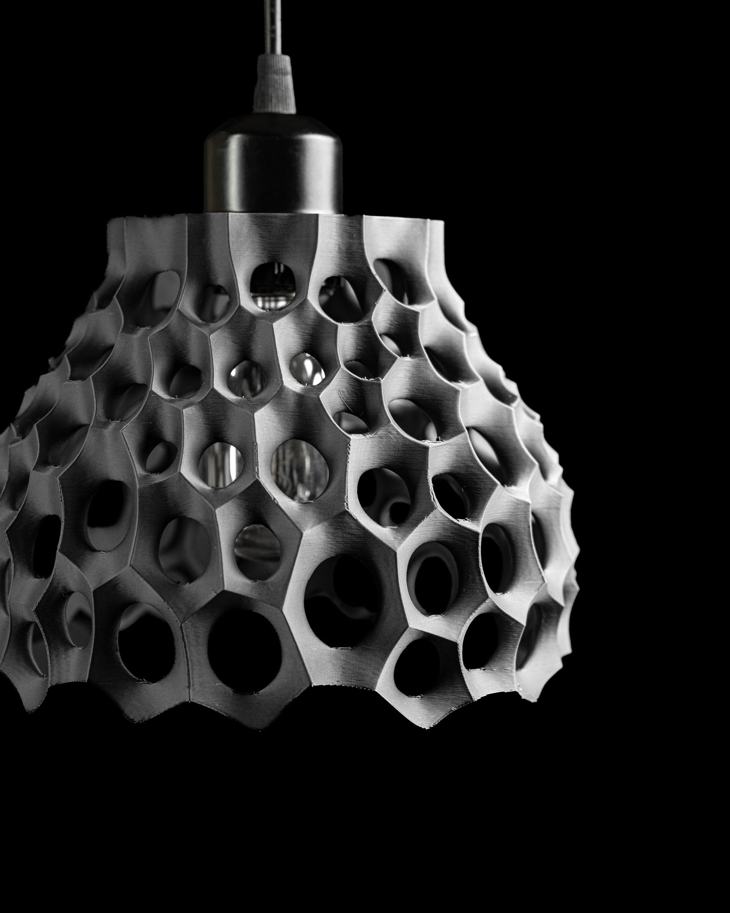 pendant light, contemporary sculptural lamp, kitchen island centerpiece, elegant shade