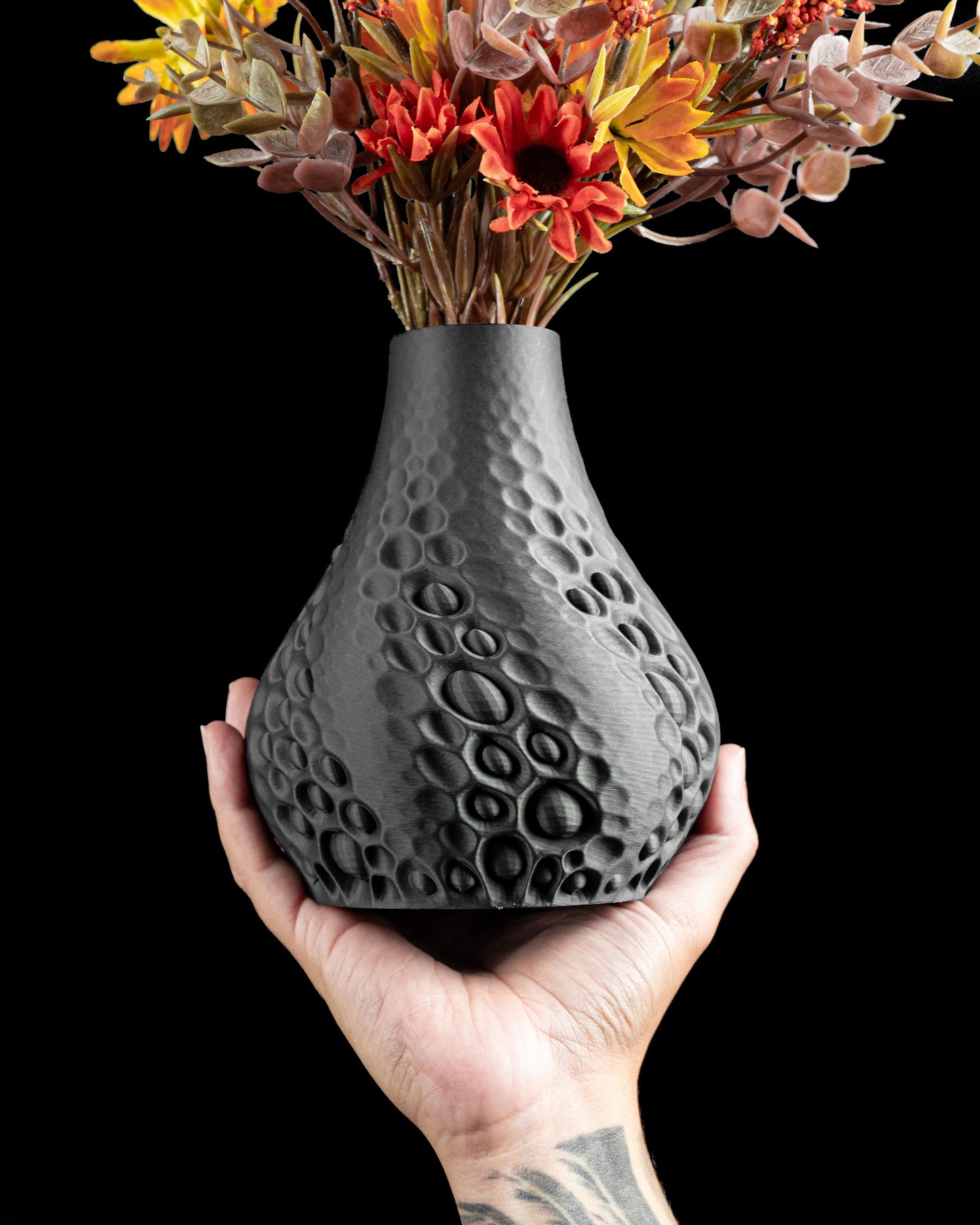 Table Vase, Pearlescent Vessel, Flower Holder, Diningroom Accent Elegant Finishing