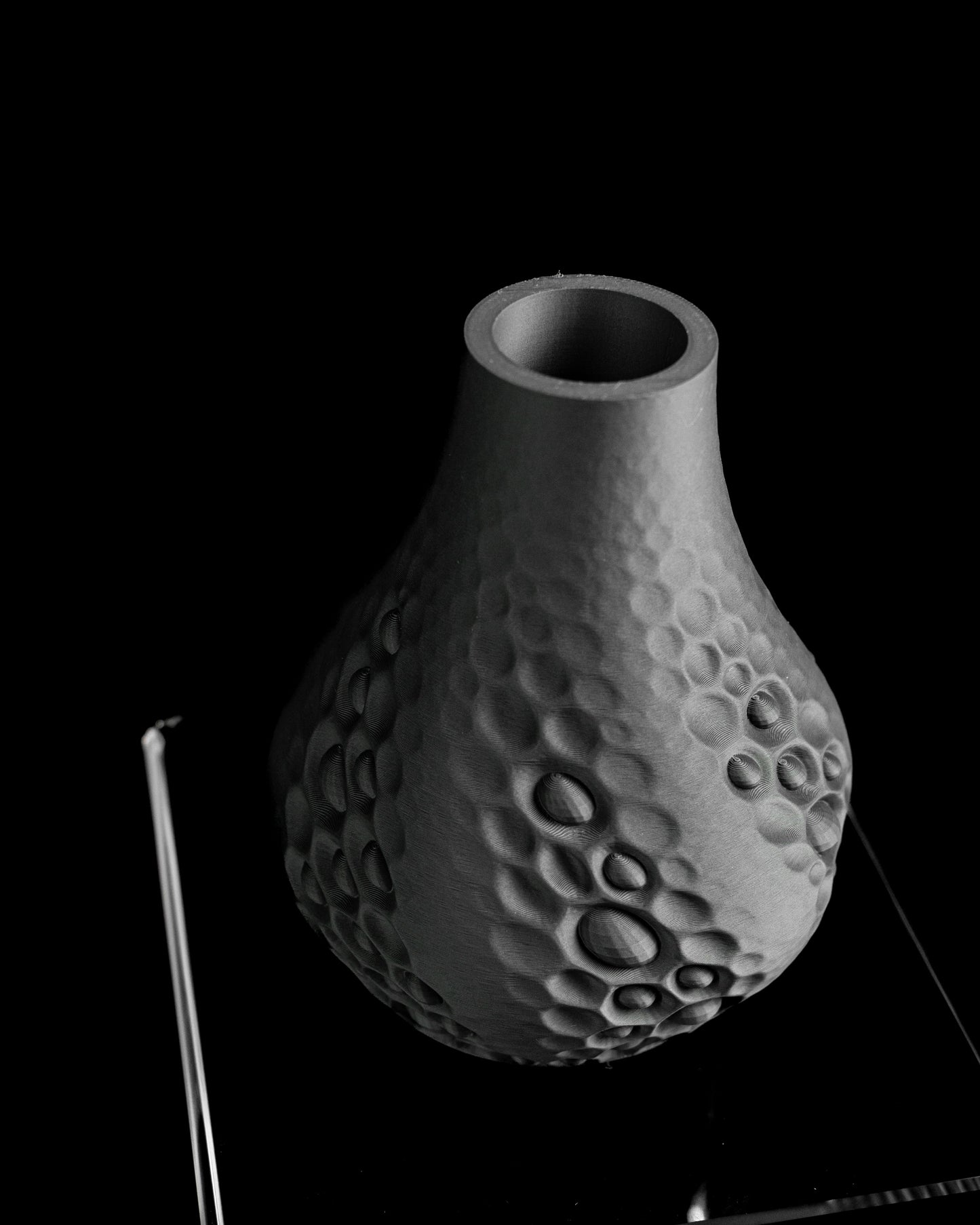 Table Vase, Pearlescent Vessel, Flower Holder, Diningroom Accent Elegant Finishing