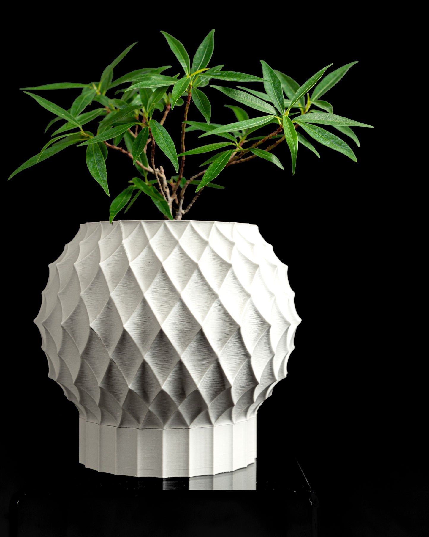 Planter Pot, Diamond Geometric Succulent Indoor Workspace Scandinavian Inspired Deco