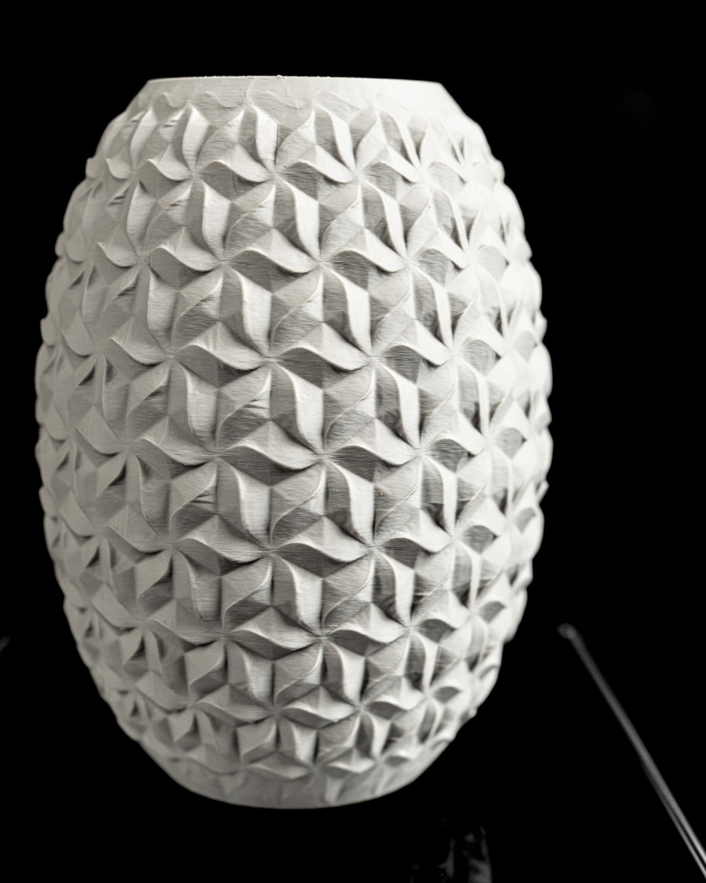 Vase, Sculptural Tabletop Accent, Matte Ceramic Look, Japandi Minimalist Decorative