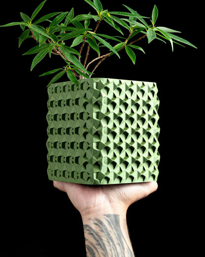 Planter Pot, Desk Organization, Succulent Display, Indoor Accent, Sculptural Modern