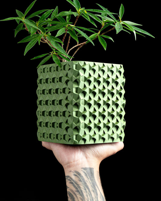 Planter Pot, Desk Organization, Succulent Display, Indoor Accent, Sculptural Modern