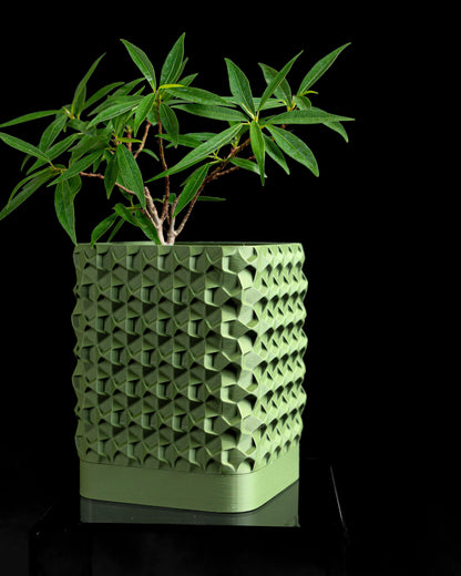 Planter Pot, Desk Organization, Succulent Display, Indoor Accent, Sculptural Modern