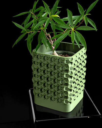 Planter Pot, Desk Organization, Succulent Display, Indoor Accent, Sculptural Modern