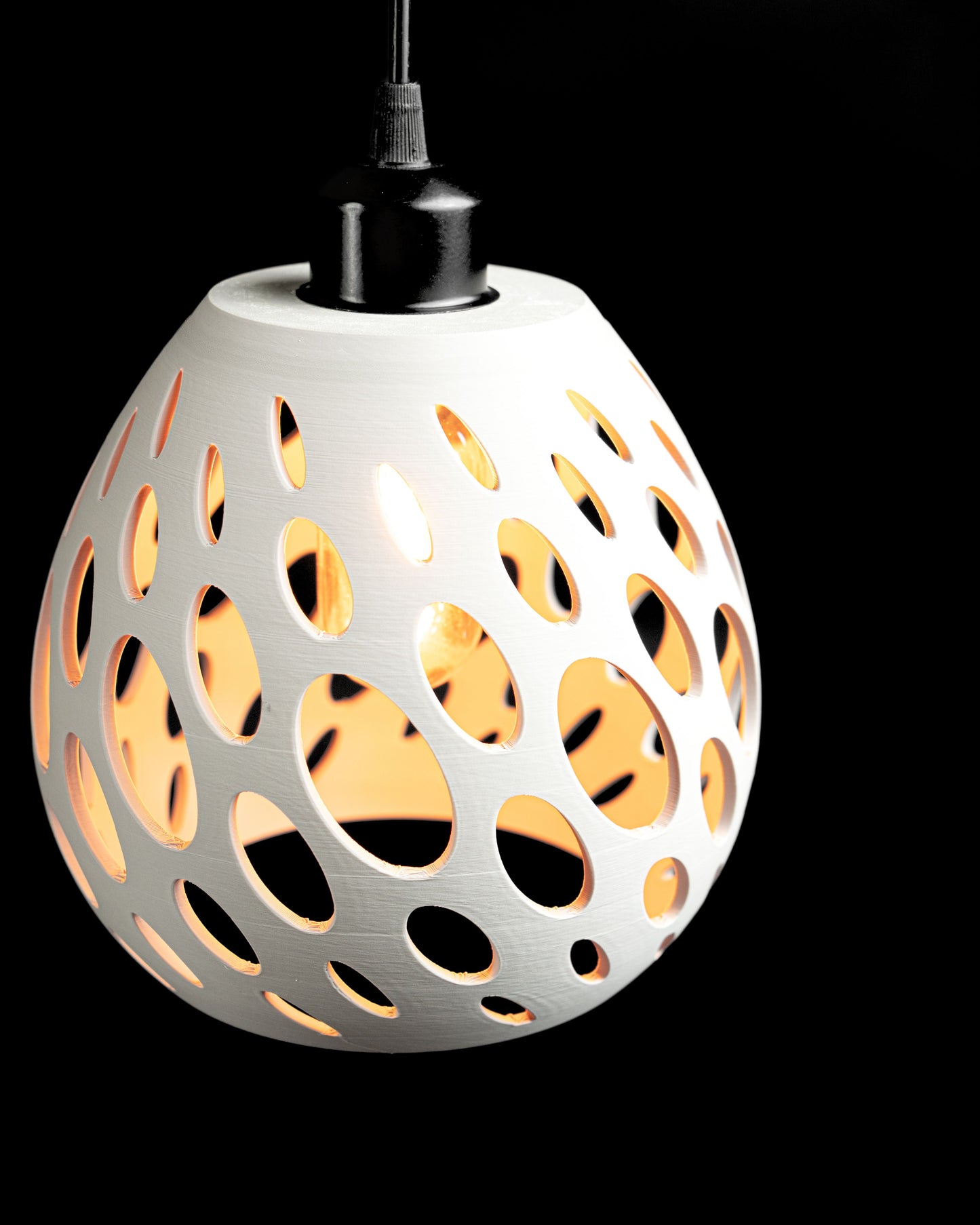 Soft Lines Pendant Light, Geometric CeramicInspired Ceiling Shade, Minimalist Ambient Island Lamp, Art Deco