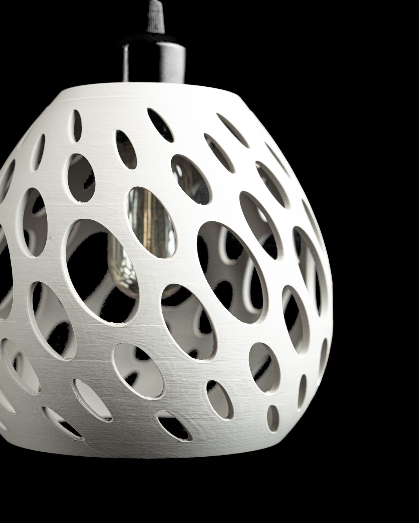 Soft Lines Pendant Light, Geometric CeramicInspired Ceiling Shade, Minimalist Ambient Island Lamp, Art Deco