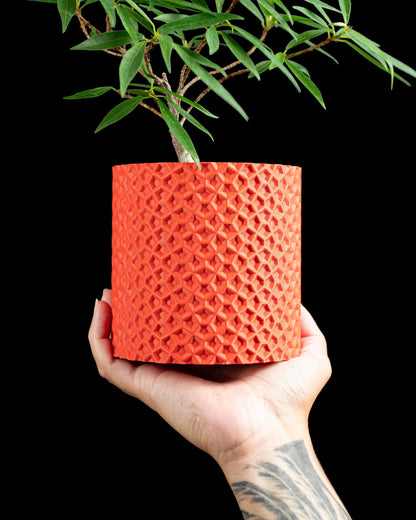 Minimalist Planter Pot, Architectural Succulent Holder, Nordic Organizer, Sculptural Accent