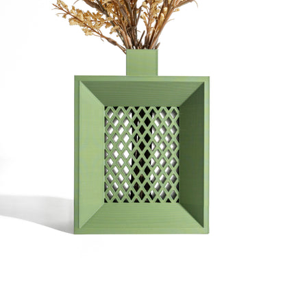 Ribbed Vase, Contemporary Tabletop Flower Holder, Nordic Minimalist Accent, Elegant