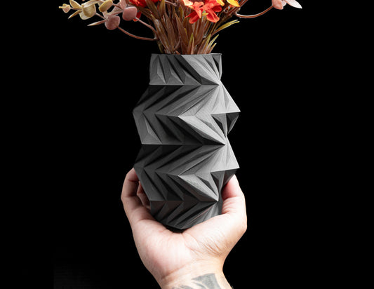 Modern Vase, Tabletop Planter, Sculptural Flower Holder, Minimalist Desk Accent.