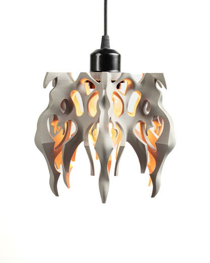 Gothic Pendant Light Sculptural Shade, Original Modern Kitchen Island Lighting, Art Deco, Artistic Accent