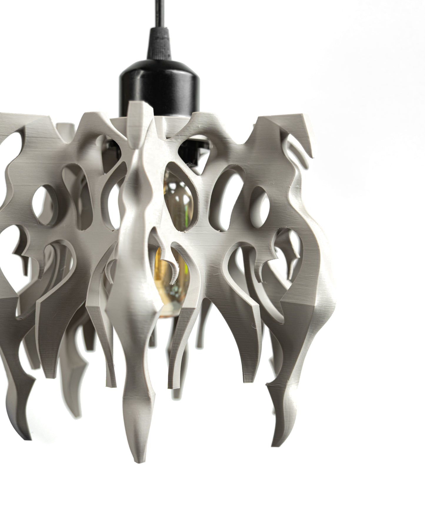 Gothic Pendant Light Sculptural Shade, Original Modern Kitchen Island Lighting, Art Deco, Artistic Accent