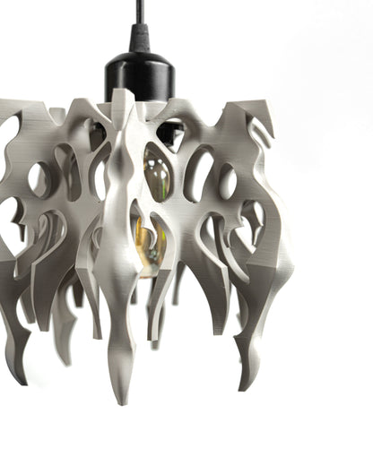 Gothic Pendant Light Sculptural Shade, Original Modern Kitchen Island Lighting, Art Deco, Artistic Accent