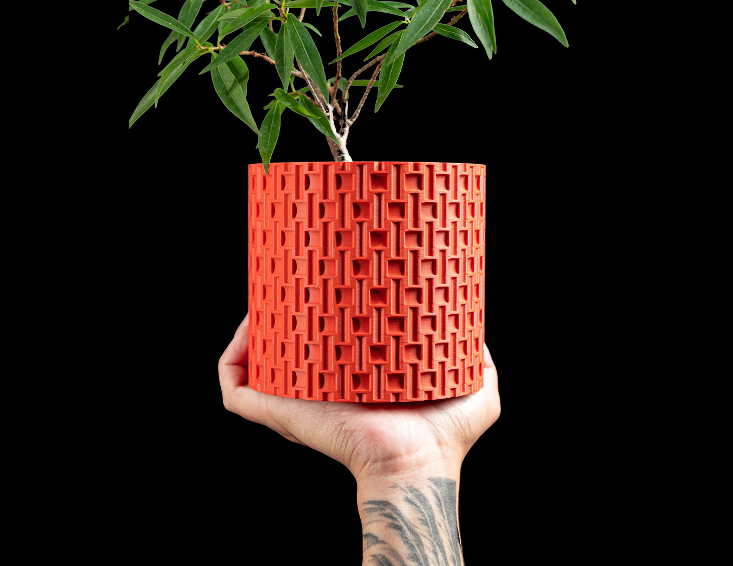 Planter Pot, Japandi Sculptural Succulent Holder, Modern Desk Organizer, Minimalist