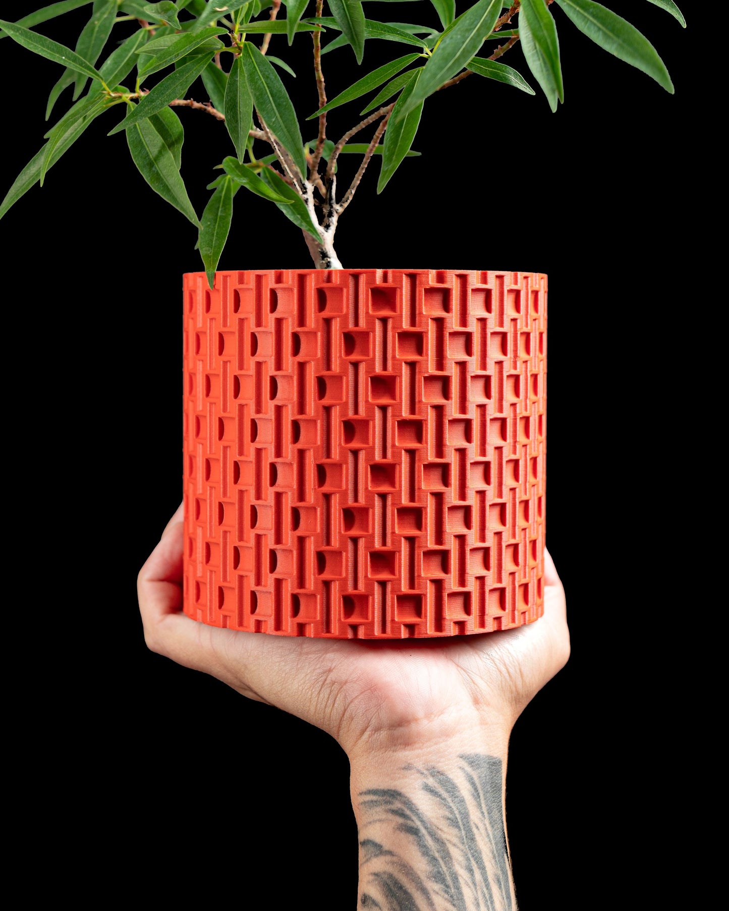 Planter Pot, Japandi Sculptural Succulent Holder, Modern Desk Organizer, Minimalist