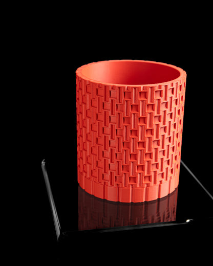 Planter Pot, Japandi Sculptural Succulent Holder, Modern Desk Organizer, Minimalist