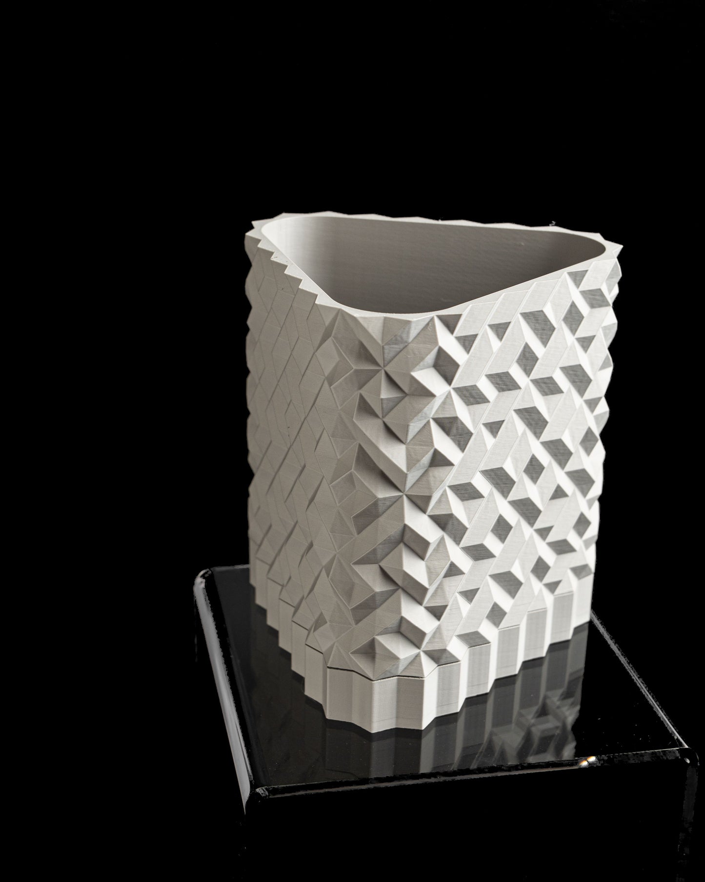 planter pot, cobblestone succulent holder, indoor herb container, minimalist sculptural