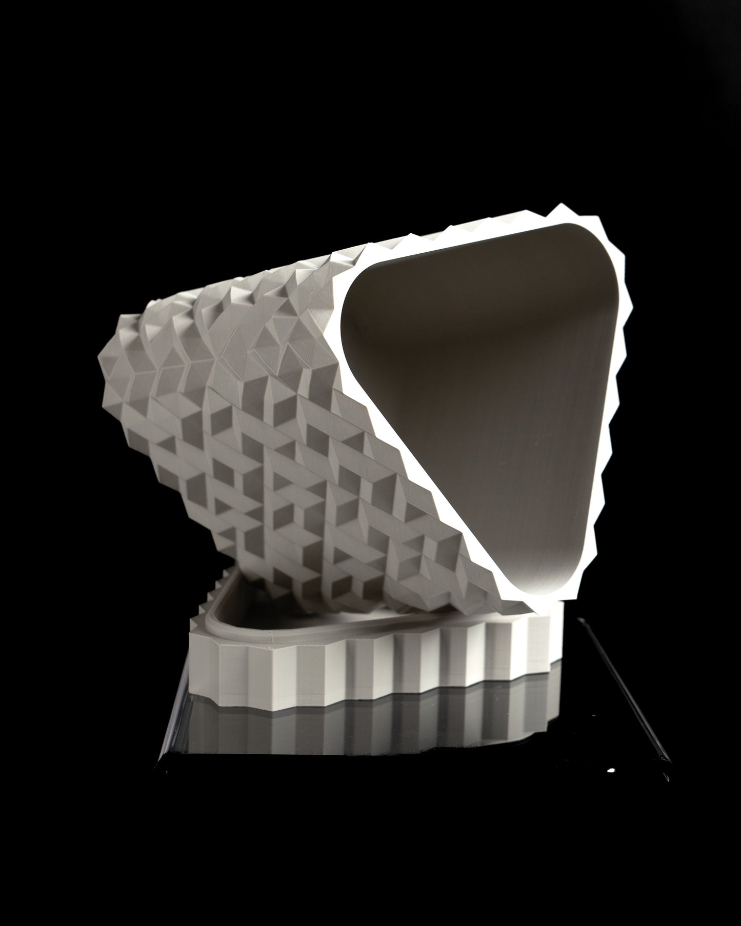 planter pot, cobblestone succulent holder, indoor herb container, minimalist sculptural