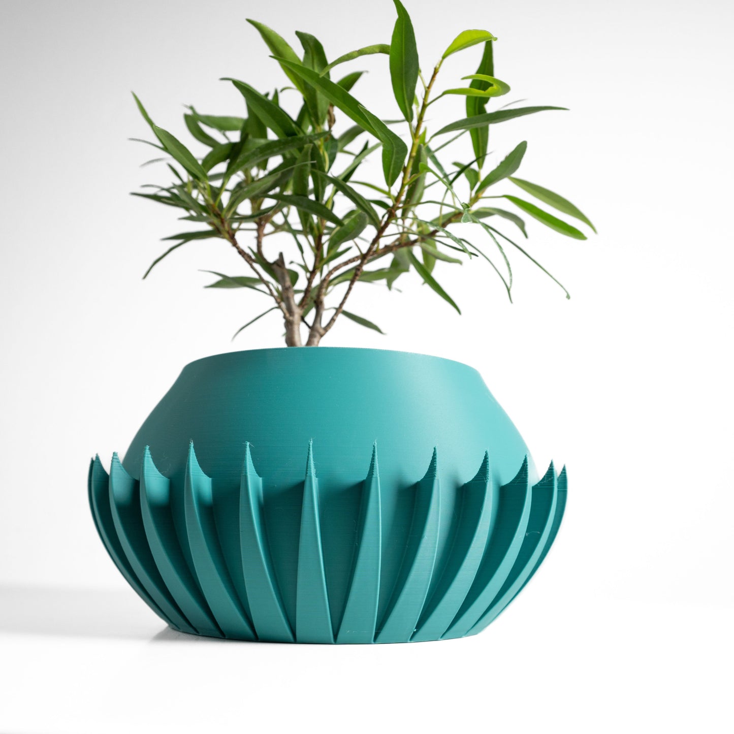 Succulent Planter, Sculptural Geometric Vase, Minimalist Desk Holder, Japandi Artdeco