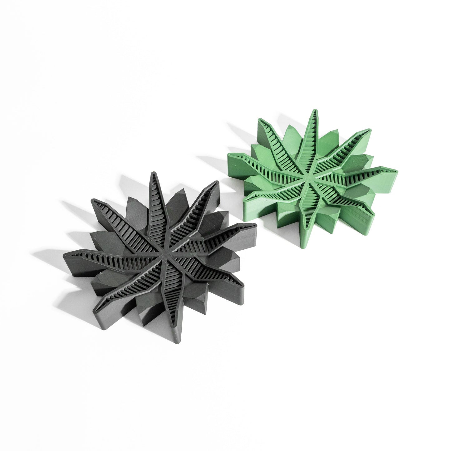 Lidded Storage Jar, Contemporary Countertop Vessel, Twist Organizer, Minimalist Vanity, Snowflake Stylish Decor Accent