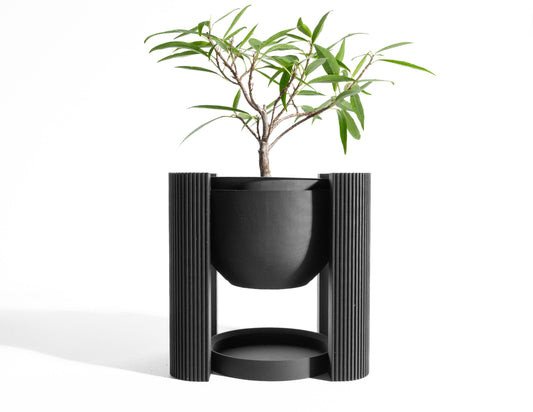 Planter Pot, Midcentury Organic Shelf Decor, Succulent Holder, Desktop Organizer