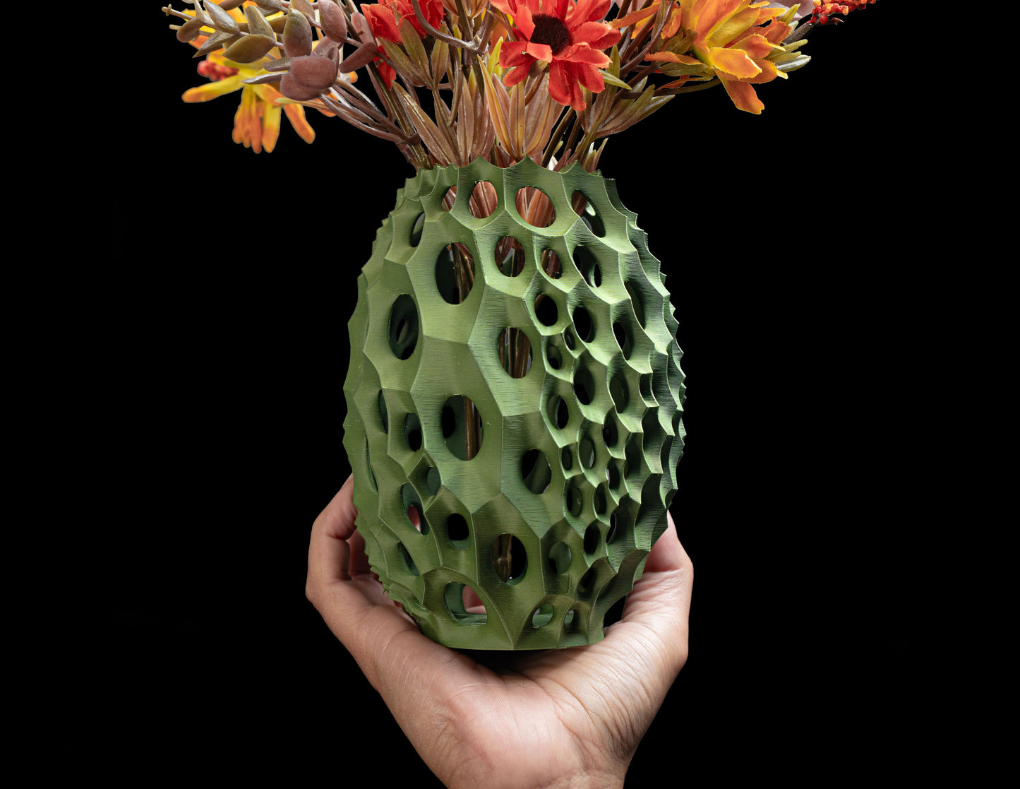 Geometric Vase, Contemporary Minimalist Tabletop Decor Flower Holder Desk Organizer