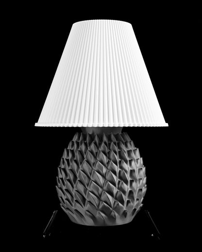 Table Lamp, Contemporary Geometric Nightstand Light, Ambient Minimalist Japandi Accent