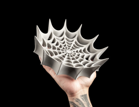 Lidded Storage Jar, Countertop Organizer, Geometric Minimalist Accent, Catchall