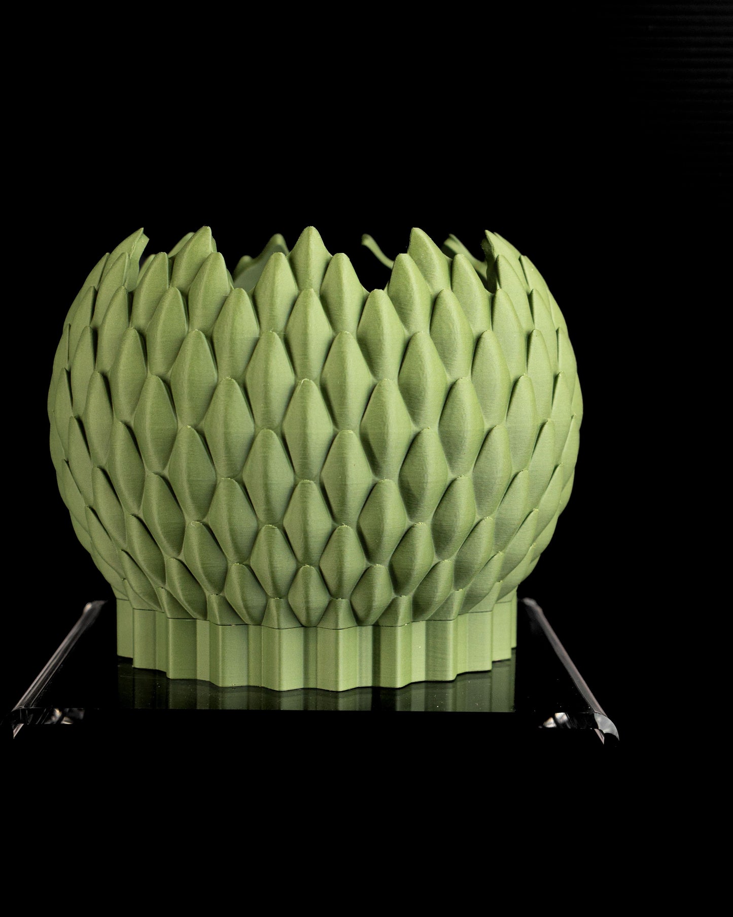 succulent planter, DragonScale geometric holder, Japandi desktop organizer, modern accent