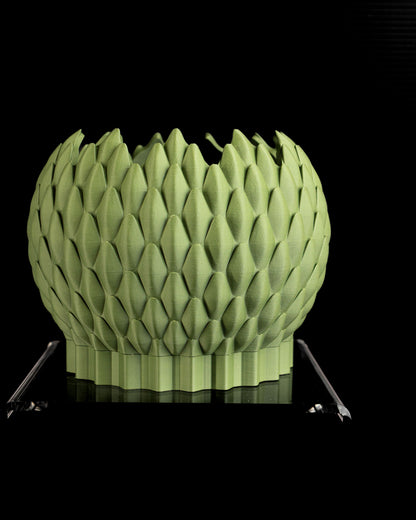 succulent planter, DragonScale geometric holder, Japandi desktop organizer, modern accent