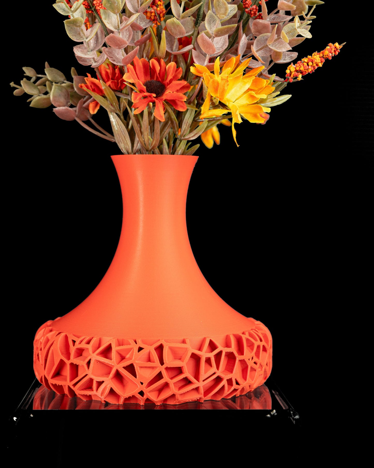 Modern Vase, Sculptural Geometric Tabletop Flower Holder, Japandi Minimalist Accent