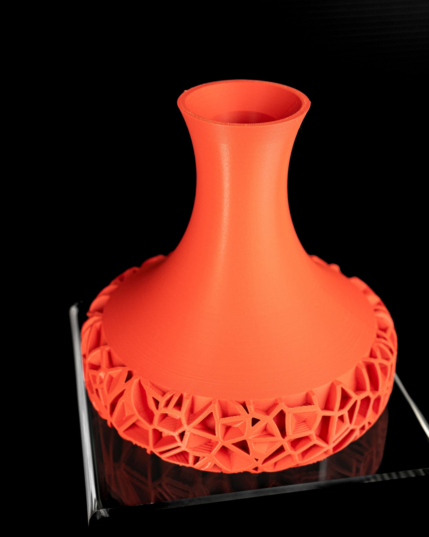 Modern Vase, Sculptural Geometric Tabletop Flower Holder, Japandi Minimalist Accent