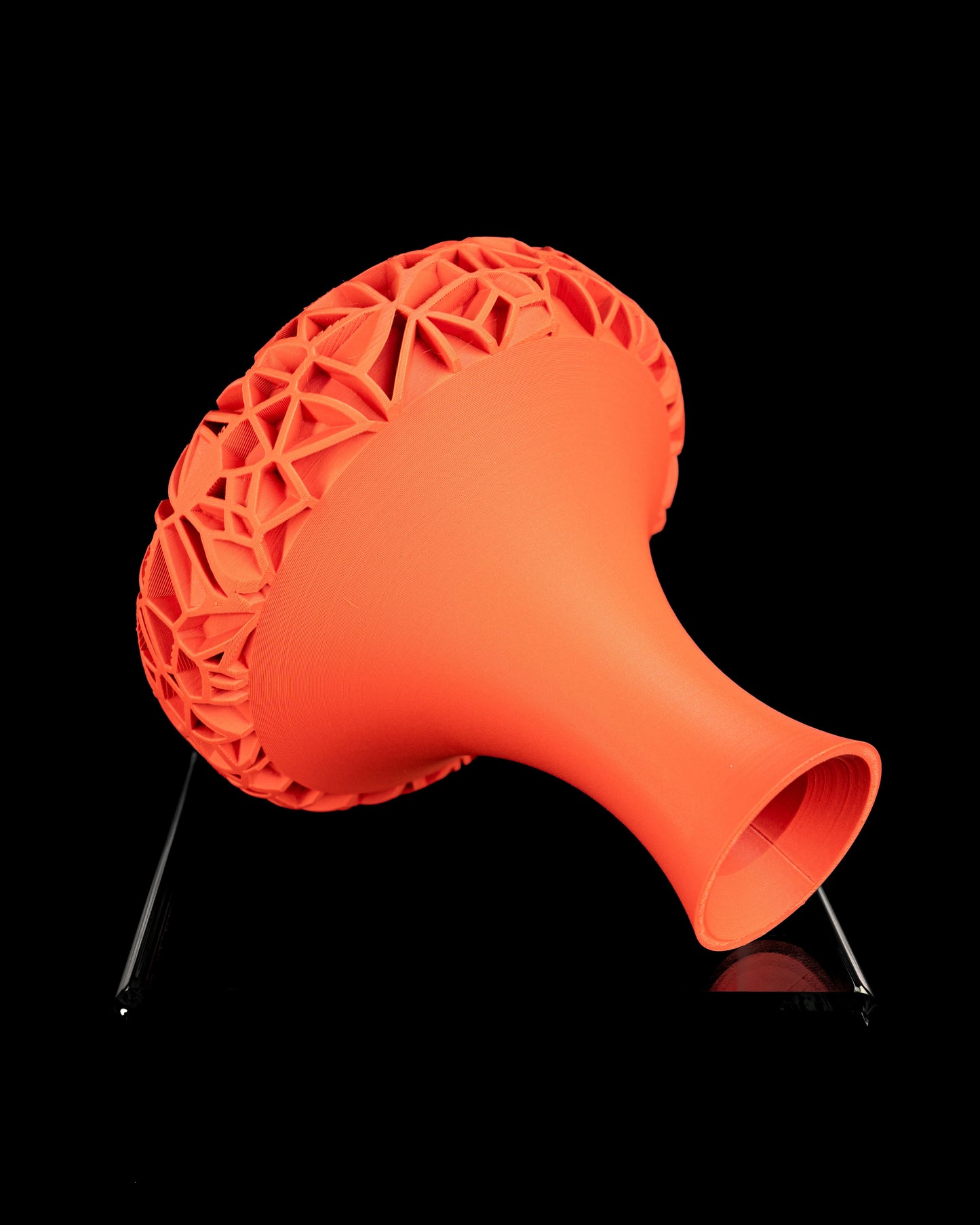 Modern Vase, Sculptural Geometric Tabletop Flower Holder, Japandi Minimalist Accent