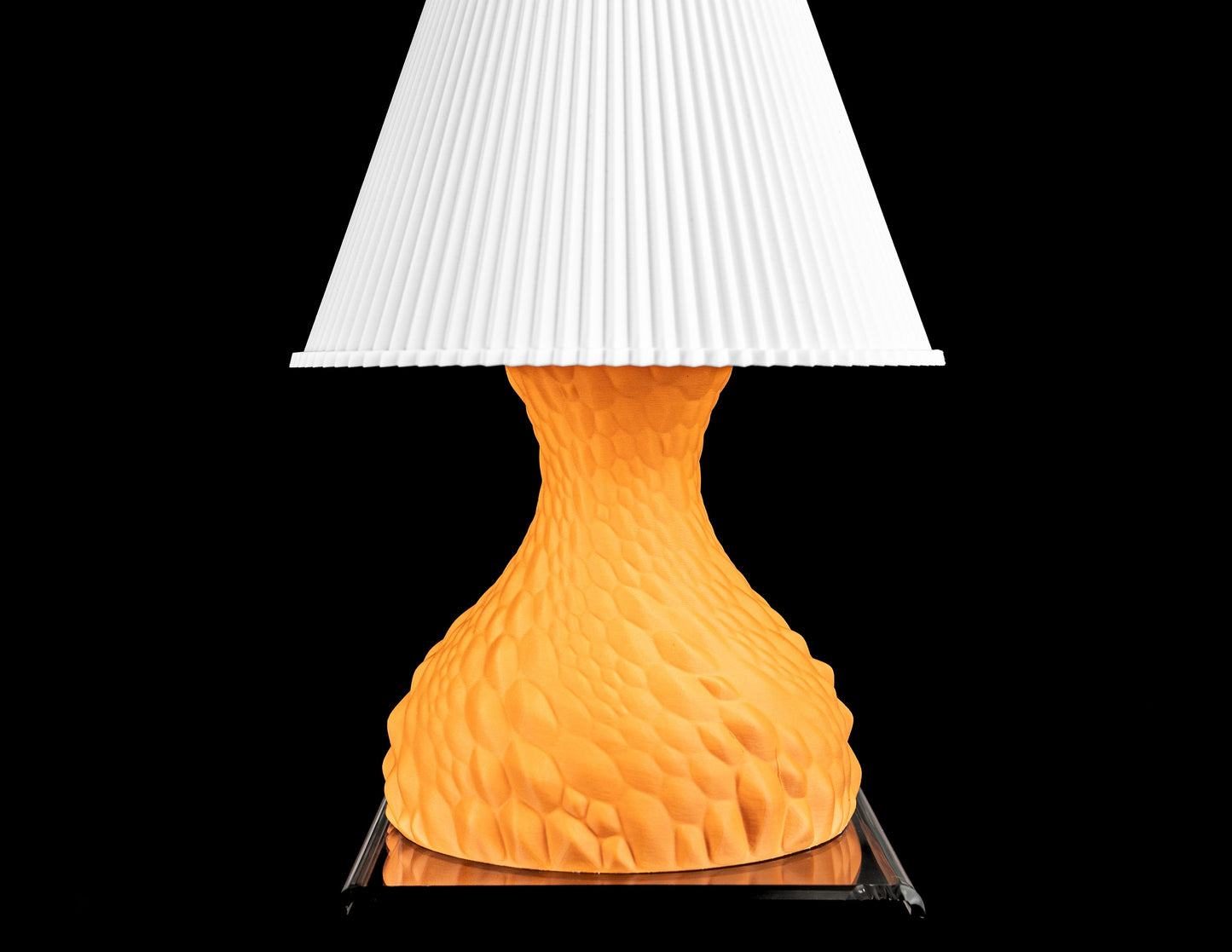 Bedside Lamp, Ambient Geometric Nightstand Light, Modern Sculptural Accent, Japandi Elegance