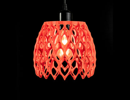 Fractal Geometry Pendant Light, Sculptural Artisanal Shade, Stylish Kitchen Island Dining Room Accent, Minimalist