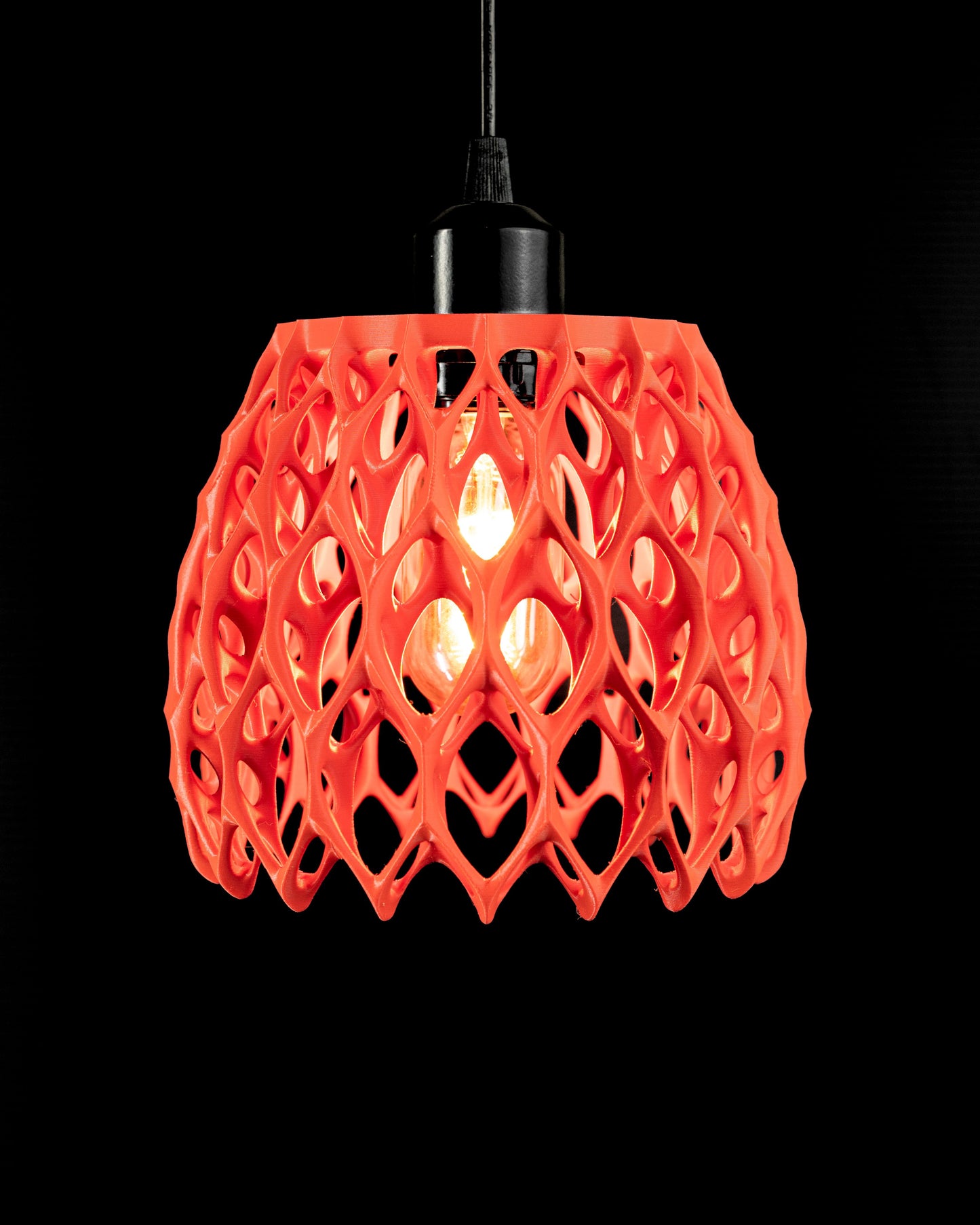 Fractal Geometry Pendant Light, Sculptural Artisanal Shade, Stylish Kitchen Island Dining Room Accent, Minimalist