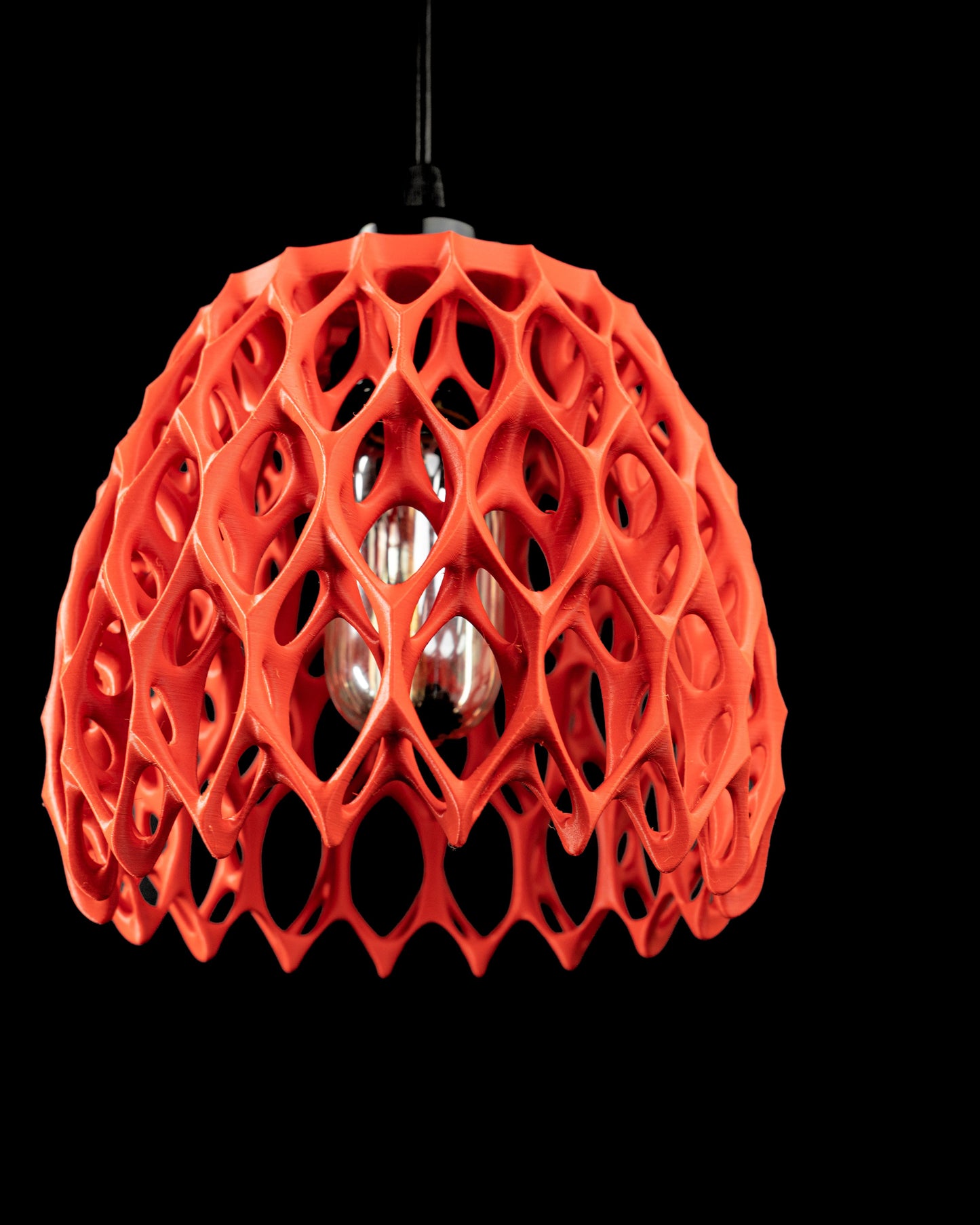 Fractal Geometry Pendant Light, Sculptural Artisanal Shade, Stylish Kitchen Island Dining Room Accent, Minimalist