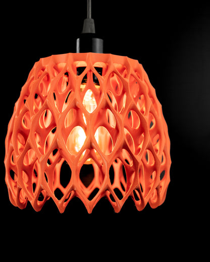 Fractal Geometry Pendant Light, Sculptural Artisanal Shade, Stylish Kitchen Island Dining Room Accent, Minimalist