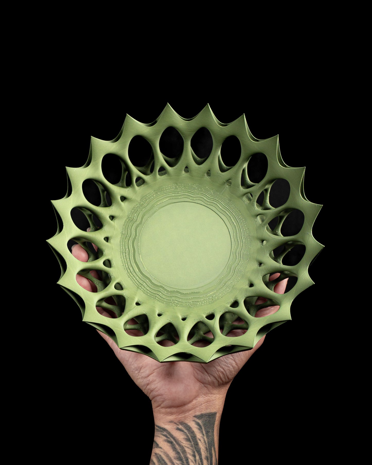 Storage Container, Geometric Contemporary Twist Lid Countertop Organizer, Vanity Jar