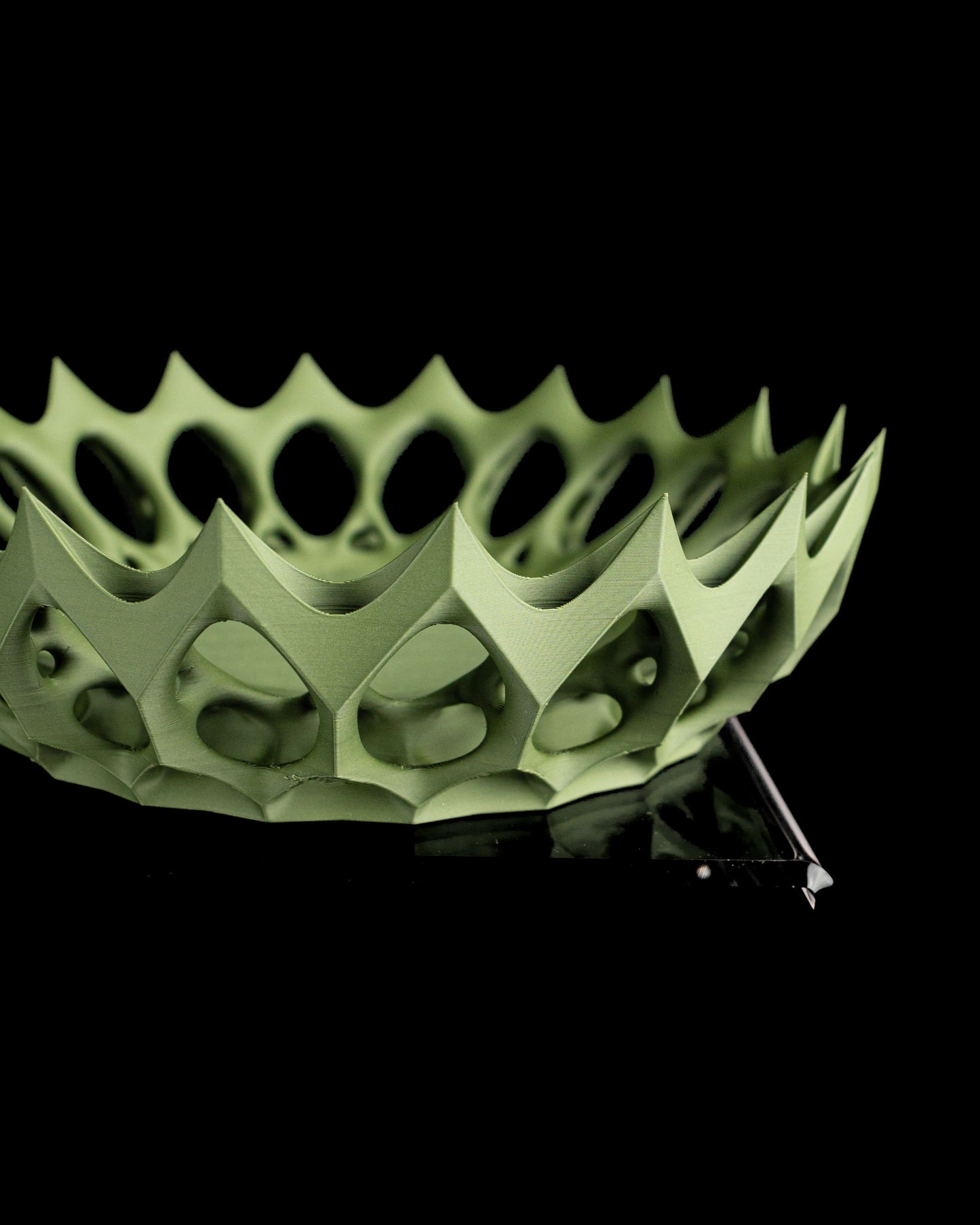 Storage Container, Geometric Contemporary Twist Lid Countertop Organizer, Vanity Jar