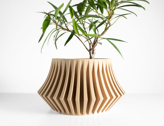 Planter Pot, Indoor Succulent Holder, Minimalist Desk Organizer, VintageInspired