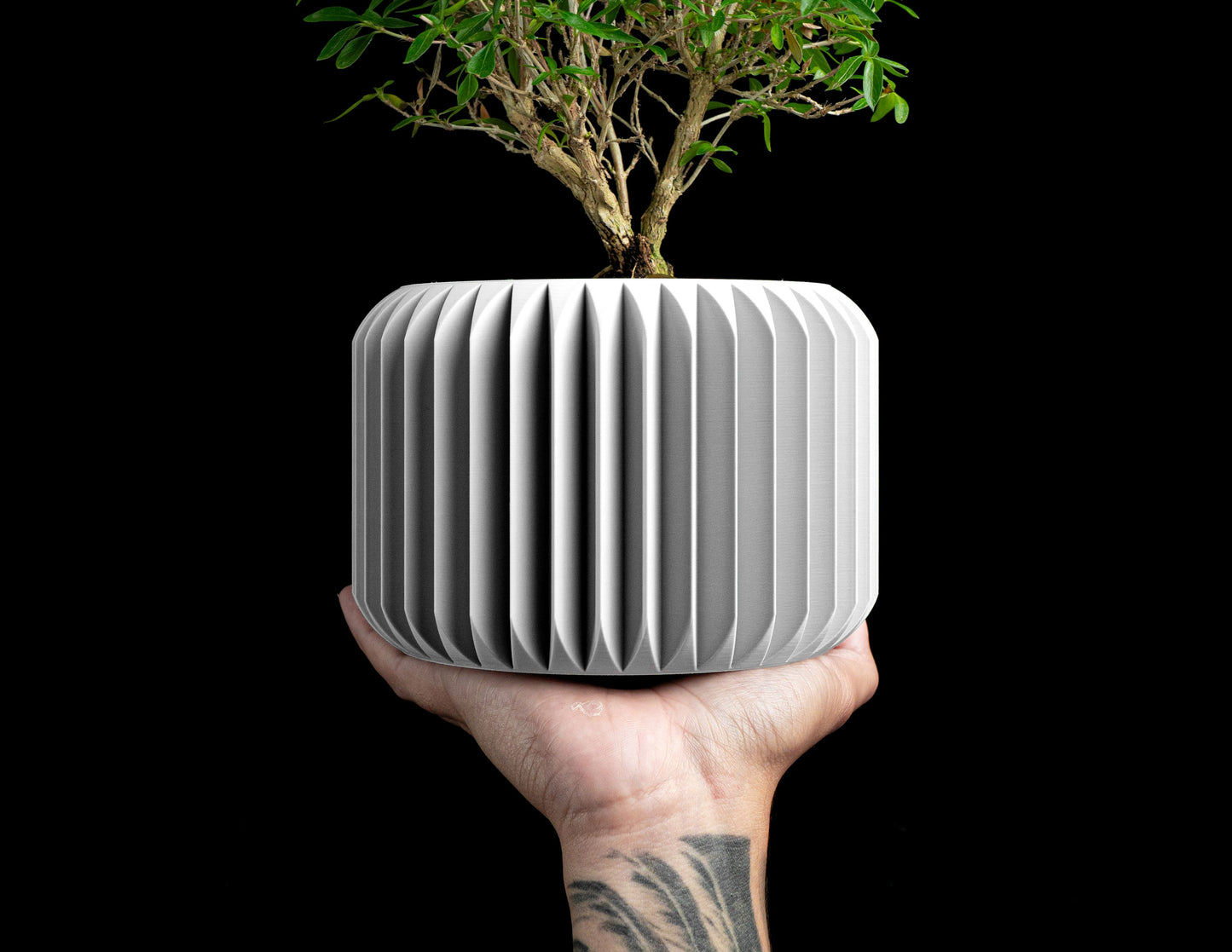 Succulent Pot, Minimalist Geometric Vessel, Modern Desk Accent, Nordic Statement