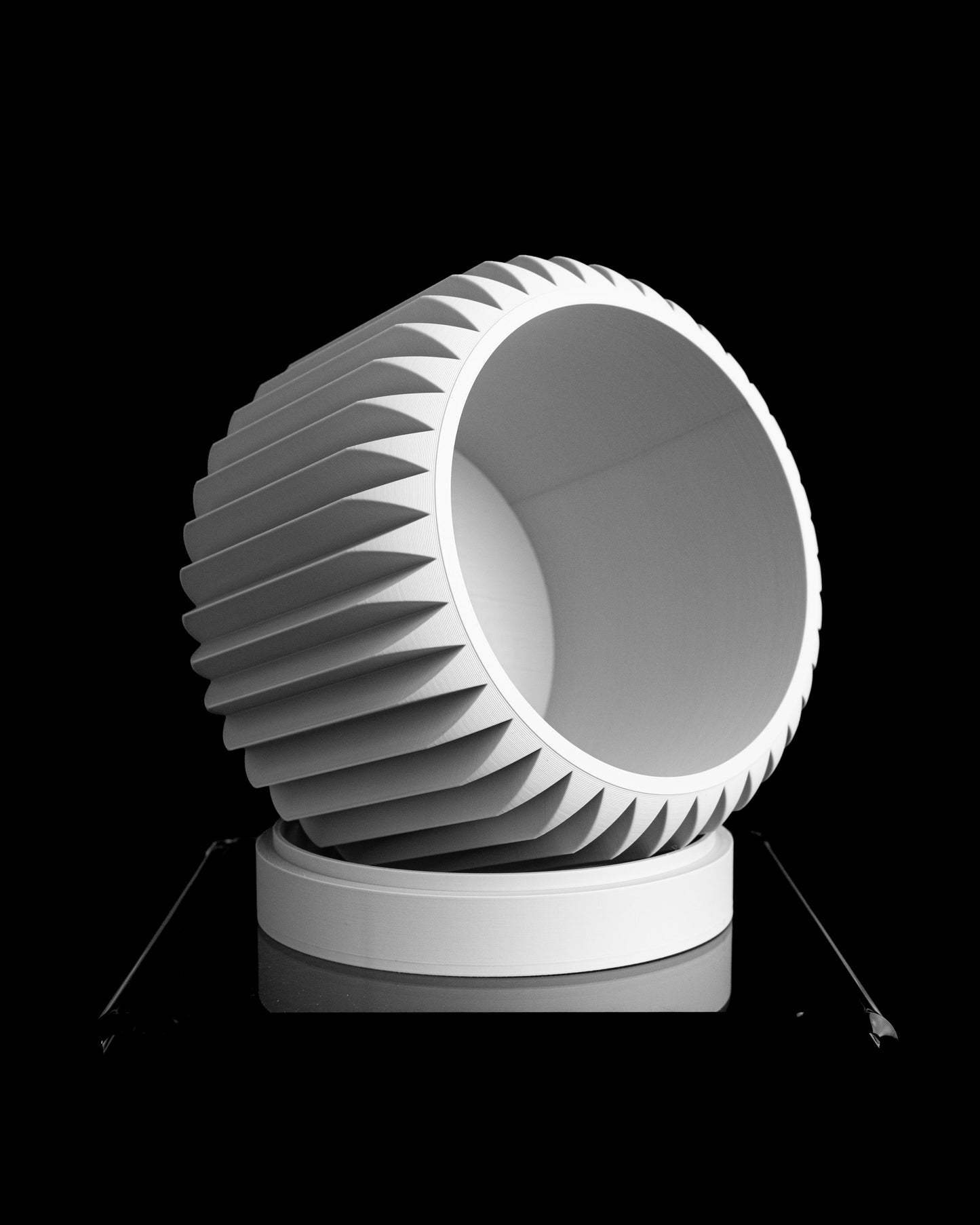 Succulent Pot, Minimalist Geometric Vessel, Modern Desk Accent, Nordic Statement